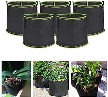 5x МЕШОК ДЛЯ ВЫРАЩИВАНИЯ КАРТОФЕЛЯ, ПОМИДОРОВ, ОВОЩЕЙ, мешочек с рассадой, горшок 25л.