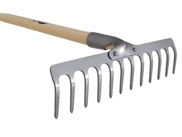 TUCHMET Grabie nitowane 10 zębowe trzonek 1,3 m