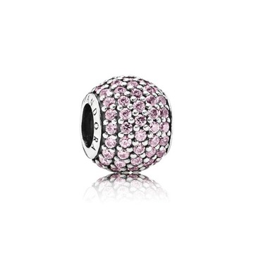 Charms Pandora - Różowe pave 791051PCZ