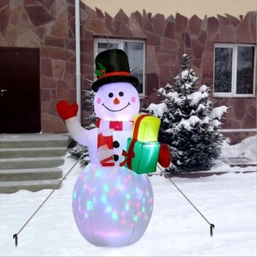 BAŁWAN DMUCHANY DEKORACJA SWIATECZNA LED 150cm