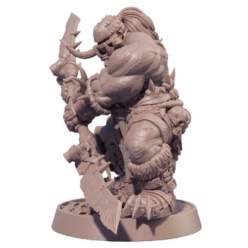 Wydruk 3D - Orkowy Berserker - Kolekcjonerska