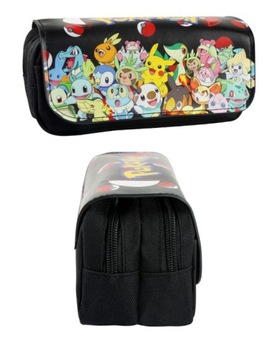 PIĘKNY PIÓRNIK SZKOLNY PRZEDSZKOLN POKEMON CZARNY