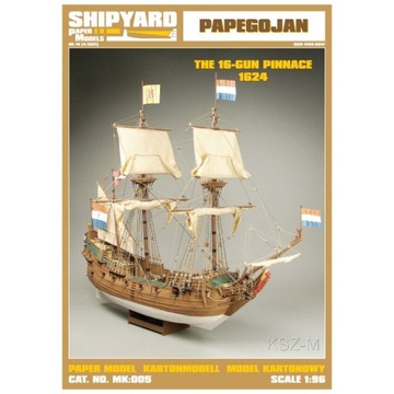 SHIPYARD 34 - Okręt żaglowy Papegojan 1:96