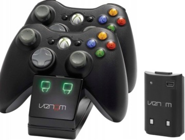 Venom Xbox 360 Twin Docking Station with 2 x Rechargeable Battery Packs (Xb