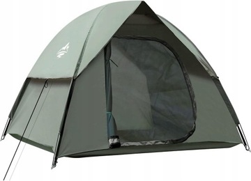 Namiot 2-3 osobowy zielony 215x215x130 lekki poręczny 1,9kg