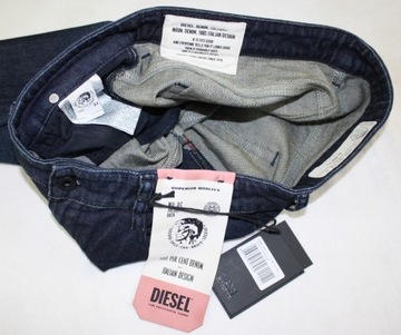 Diesel -D-Rifty -080AK jeansy damskie Slim niski stan oryginalne - W31/L32