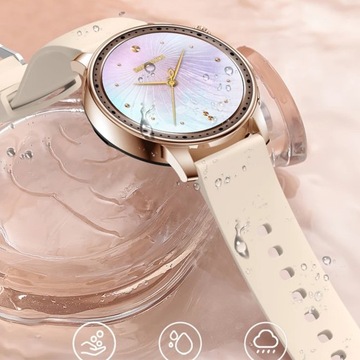 SMARTWATCH DAMSKI ZEGAREK MENU PL SPORT PULS ROZMOWY SMART WATCH + 2 PASKI
