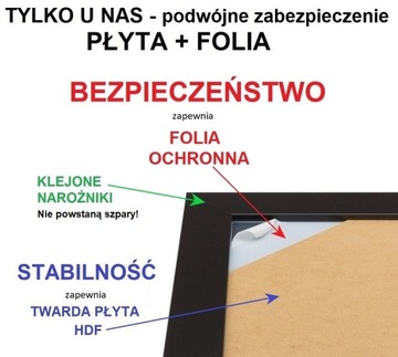 *LUSTRO 90X60 WĄSKA rama PREMIUM 95X65 BIAŁE