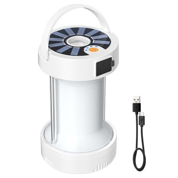 Lampa Turystyczna Kempingowa Solarna Powerbank LED