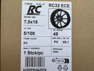 18-дюймовые диски Citroen Beyond C4 C5 C Picasso 5X108