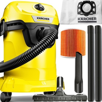 KARCHER WD 3 V-17/4/20 MOCNY ODKURZACZ PRZEMYSŁOWY UNIWERSALNY ZESTAW