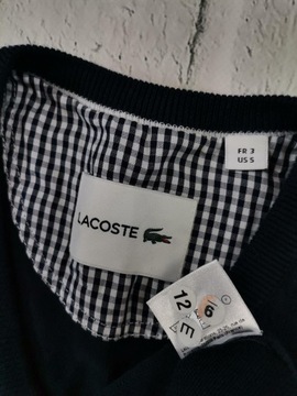 LACOSTE Sweter Męski V_Neck Bawełniany S