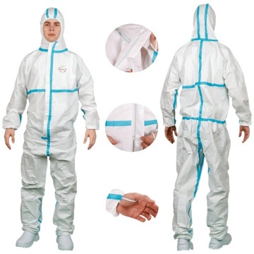 KOMBINEZON OCHRONNY TYP 4 5 6 kat 3 OXYCHEM wełna lakiery opryski roz 3XL