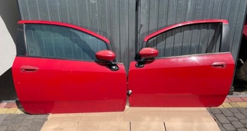 DVEŘE FIAT PUNTO GRANDE EVO 3D 3 D ČERVENÉ 176