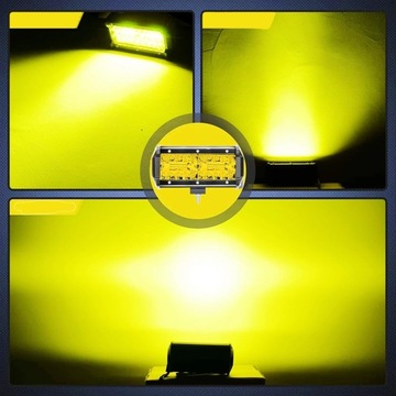 СВЕТОДИОДНАЯ РАБОЧАЯ ЛАМПА 12В 24В 1000К ЖЕЛТЫЙ СВЕТ Галогенная лампа для ВНЕДОРОЖНОГО прожектора