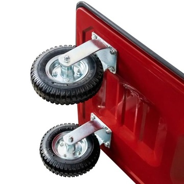 Тележка транспортная складская платформа 450 КГ ПНЕВМАТИЧЕСКИЕ КОЛЕСА Мега-М