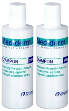 2x MEDIDERM Szampon łagodzący EGZEMA AZS 200g
