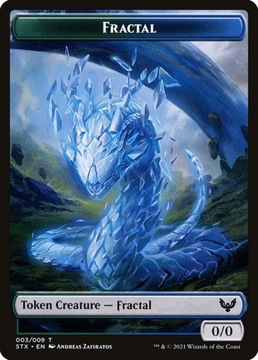Karta Magic: The Gathering Fractal Token (STX 003)