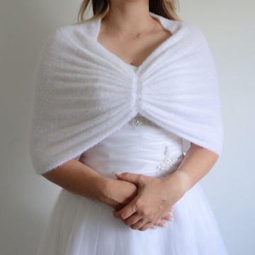 Biała etolka / nie tylko ślubna / L/XL