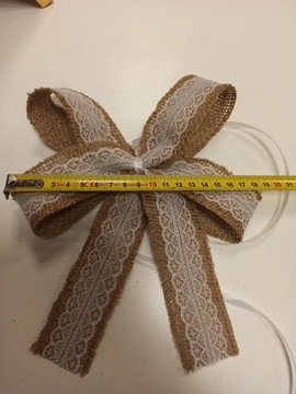 РОЖДЕСТВЕНСКИЙ БАНК ИЗ ДЖУТА БОХО, длина 22 см.