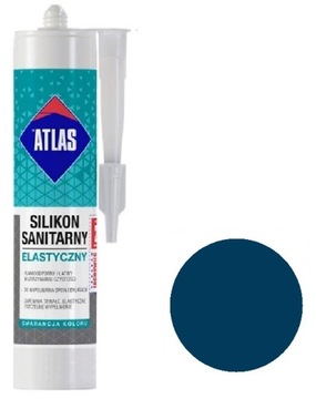 ATLAS SILIKON SANITARNY ELASTYCZNY ATRAMENTOWY 215