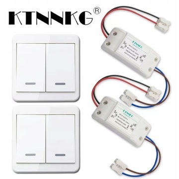 2 двухканальных беспроводных переключателя AC85-260V