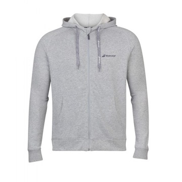Bluza rozpinana juniorska Babolat Exercise szara 12-14lat