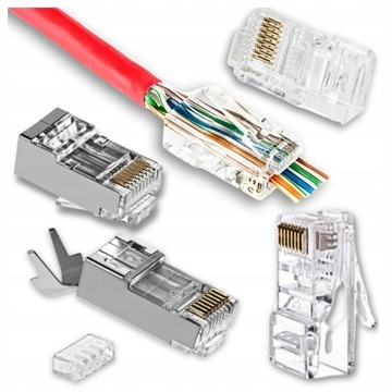 100x штекерная заглушка заглушки RJ45 8P8C FTP Cat Cat. 6 через Ланберг