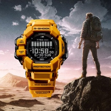 Czarny zegarek Casio GPR-H1000-1ER G-Shock MASTER OF G LAND RANGEMAN SOLAR