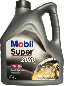 MOBIL SUPER 2000 X1 МАСЛО 10W40 4л