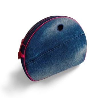 Organizer do obag moonlight handmade niebieski jeans fuksja o bag bagobag