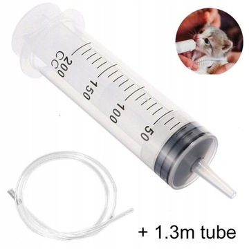 250 ml z tubą o długości 1,3 m Strzykawka z tworzy