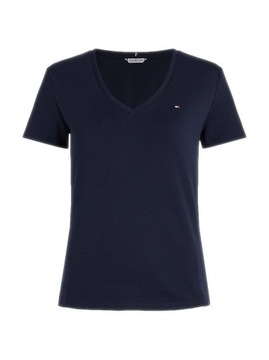 TOMMY HILFIGER KOSZULKA DAMSKA T-SHIRT GRANAT r.M