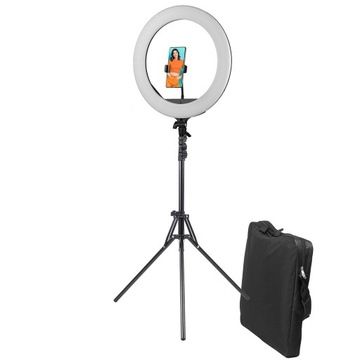 ПРОФЕССИОНАЛЬНАЯ КОЛЬЦОВАЯ ЛАМПА ДЛЯ МАКИЯЖА 45СМ 60ВТ + СУМКА