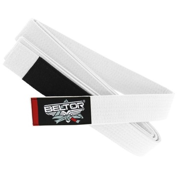 BELTOR PAS DO KIMONA BJJ GI DLA DZIECI DZIECIĘCY BIAŁY M0 KIMONO 200 CM