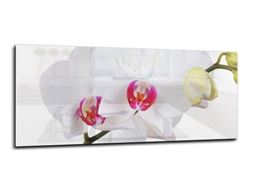 panel szklany do kuchni lacobel 125x50 kwiat