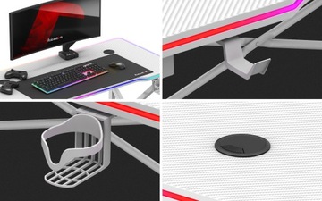 Игровой стол Hero 1.7 RGB с белой светодиодной подсветкой, 120 см, ДИСТАНЦИОННЫЙ