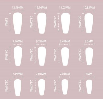 ИСКУССТВЕННЫЕ НОГТИ, РОЖДЕСТВЕНСКИЕ ЗИМНИЕ ТИПЫ, 24 ШТ.