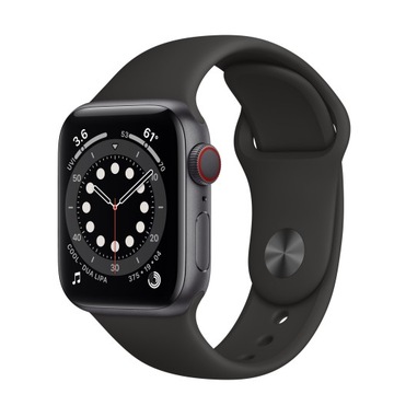 Apple Watch Series 6 40mm LTE Space Gray ALU Aluminium/Black Sport Band