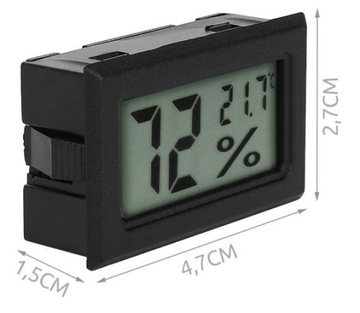 WILGOTNOŚCIOMIERZ HIGROMETR LCD + TERMOMETR (2035)