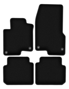 Velurové koberce Basic černé pro: Smart ForFour I hatchback (2004-2007)