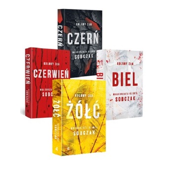 KOLORY ZŁA 4 CZĘŚCI - Czerwień Czerń Biel Żółć PAKIET- Małgorzata Sobczak