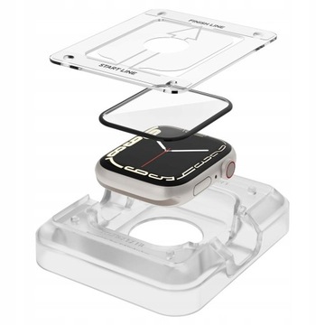Szkło elastyczne do Apple Watch 9/8/7 45mm x2 Spigen