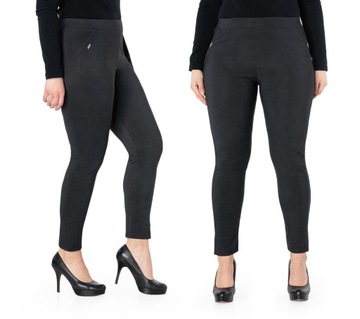 Eleganckie Spodnie Cygaretki 7/8 Damskie 768-3 3XL