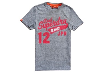 SUPERDRY VINTAGE KOSZULKA T-SHIRT DUŻE LOGO S