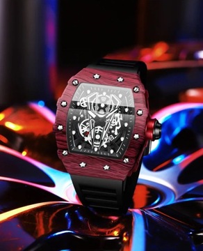 Luksusowy zegarek męski metalowy quartz Binbond B8577