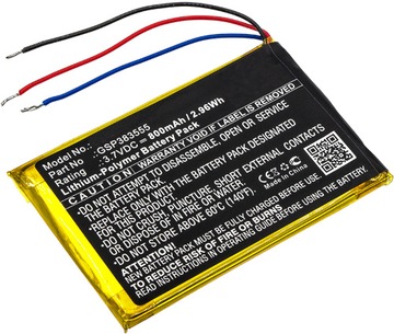 BATERIA AKUMULATOR GSP383555 GŁOŚNIKA JBL CLIP 2