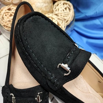 ЖЕНСКИЕ МОКАСИНЫ БОЛЬШОГО РАЗМЕРА, КОЖАНАЯ СТЕЛКА 41