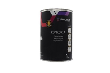 KONKOR A FARBA ANTYKOROZYJNA FTALOWA CZARNA RAL 9005 PROCHEM