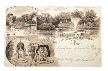 POZNAŃ - OGRÓD ZOOLOGICZNY, ZOO 1903